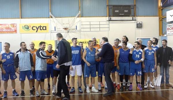 Αγώνας μπάσκετ της ομάδας της Βουλής με το Εργατικό Κέντρο Αθήνας