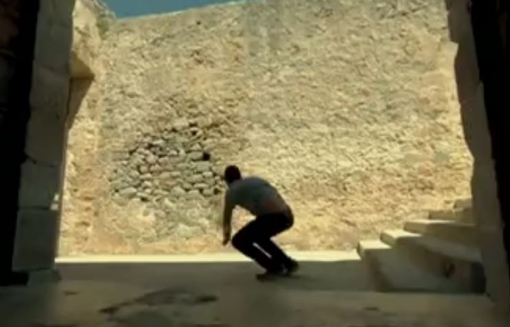 Επίδειξη Free Running στη Σπιναλόγκα