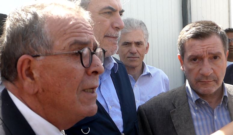 Στυλιανίδης-Μουζάλας-Καμίνης στο Κέντρο Φιλοξενίας στον Ελαιώνα