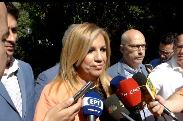 Η δήλωση της Φ.Γεννηματά μετά τη συνάντηση με τον πρωθυπουργό