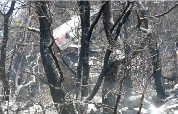Το αεροσκάφος Canadair που έκανε αναγκαστική προσγείωση στην Πάρνηθα