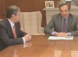 Συνάντηση Σαμαρά με τον πρόεδρο του Ιδρύματος Ωνάση