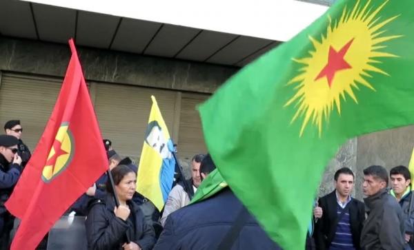 Διαμαρτυρία Κούρδων στα γραφεία της Ευρωπαϊκής Επιτροπής