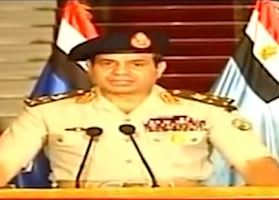 Οδικό χάρτη μετά την καθαίρεση Μόρσι παρουσίασε ο στρατηγός Αλ-Σισί