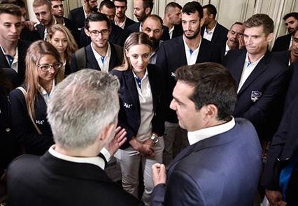 Τους Έλληνες Ολυμπιονίκες του Ρίο υποδέχτηκε ο Τσίπρας