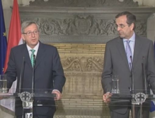 Οικονομία και ανεργία στο επίκεντρο της συνάντησης Σαμαρά-Γιούνκερ