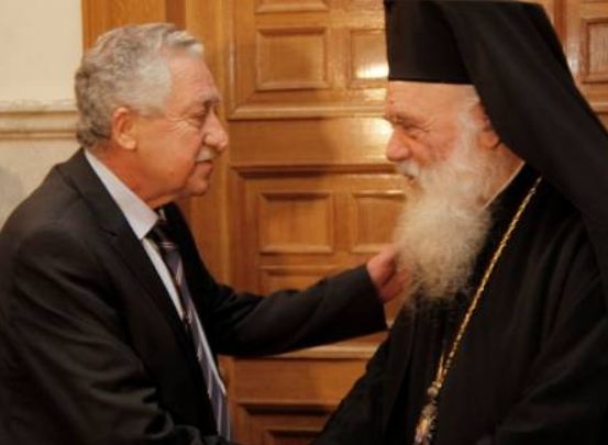 Συνάντηση Φ.Κουβέλη με τον Αρχιεπίσκοπο Ιερώνυμο