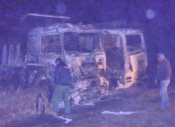 Εμπρηστική επίθεση σε εργοτάξιο της εταιρείας «Ελληνικός Χρυσός»