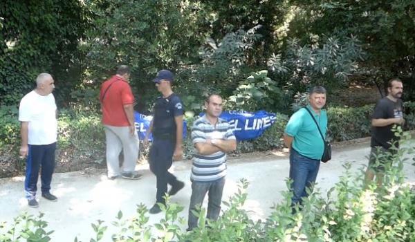 Συγκέντρωση εργαζομένων της Nel Lines έξω από το Μέγαρο Μαξίμου