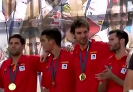 Υποδοχή ηρώων στους παίκτες της Ισπανίας