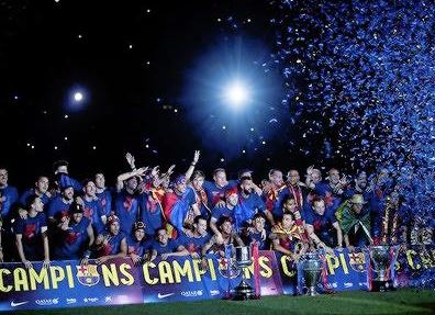 Υποδοχή… πάρτι στη Βαρκελώνη για το «τρεμπλ» της «Μπάρτσα»