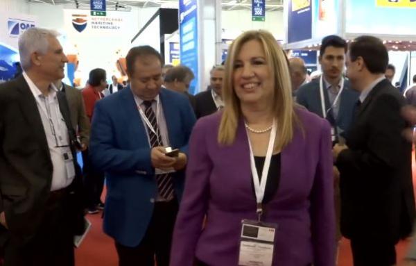 Την ναυτιλιακή έκθεση «Ποσειδώνια 2016» επισκέφθηκε η Φ.Γεννηματά