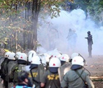 Nέα επεισόδια στις Σκουριές ανάμεσα σε κατοίκους και ΜΑΤ