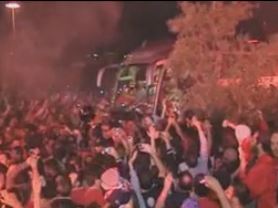 Αποθεωτική υποδοχή στον πρωταθλητή Ευρώπης Ολυμπιακό στο ΣΕΦ