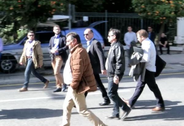 Αντιπροσωπεία αγροτών στο Μέγαρο Μαξίμου, όπου κατέθεσαν αιτήματα