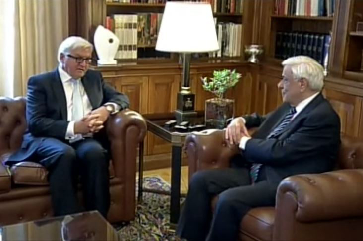 Στάινμαγερ: Η Ελλάδα χρειάζεται στήριξη για το προσφυγικό από την Ευρώπη