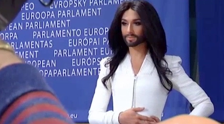 Η Κοντσίτα στο Ευρωπαϊκό Κοινοβούλιο