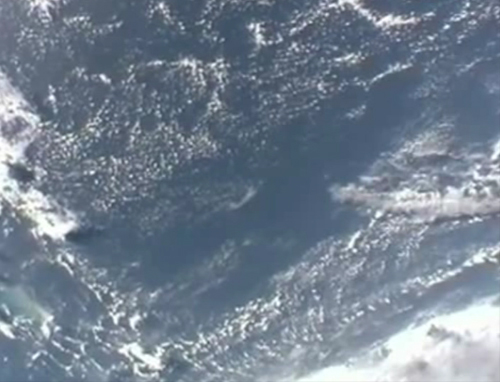 Ο κυκλώνας Ερλ από τον Διεθνή Διαστημικό Σταθμό