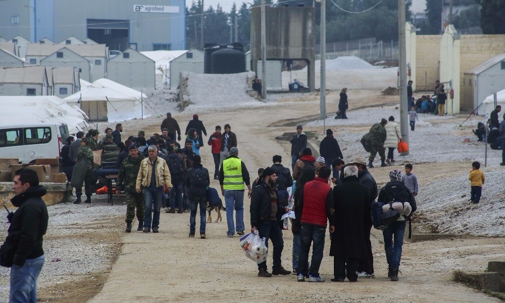 Διαμαρτυρία προσφύγων στο κέντρο φιλοξενίας στα Διαβατά