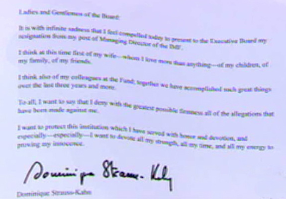 Παραιτήθηκε ο Ντομινίκ Στρος- Καν από επικεφαλής του ΔΝΤ