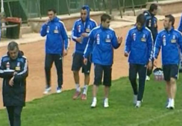 Χωρίς απρόοπτα ολοκληρώθηκε η προπόνηση της Εθνικής