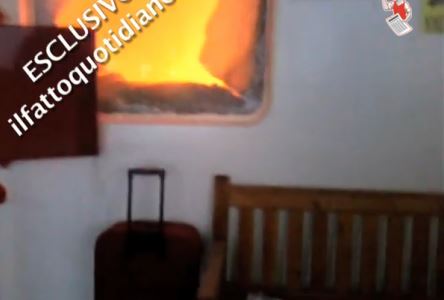 Φωτιά στο εσωτερικό του Norman Atlantic έδειξε η Ιταλική τηλεόραση