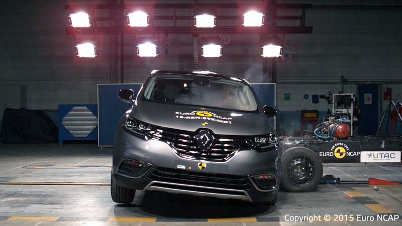 Οι δοκιμές πρόσκρουσης του Renault Espace από το EuroNCAP