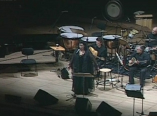 Η Μαρία Φαραντούρη και ο Χρήστος Θηβαίος στο Μέγαρο Μουσικής