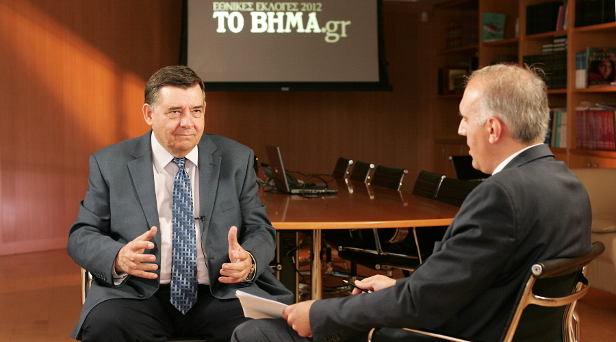 BΗΜΑ TV: Δείτε τη συνέντευξη του Γιώργου Καρατζαφέρη