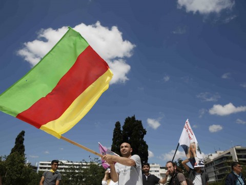 Συγκέντρωση διαμαρτυρίας Κούρδων για την επίσκεψη Γιλντιρίμ στην Αθήνα