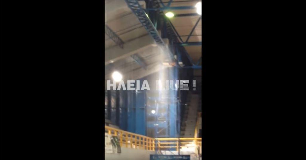 Κλειστό γυμναστήριο στον Πύργο μετατράπηκε σε… πισίνα