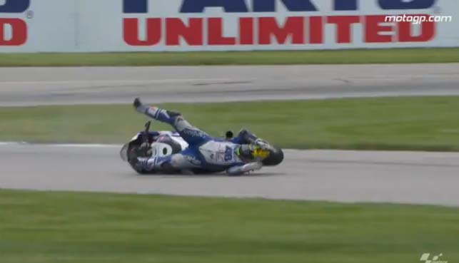 MotoGP Indianapolis 2013: Όλες οι πτώσεις του αγώνα