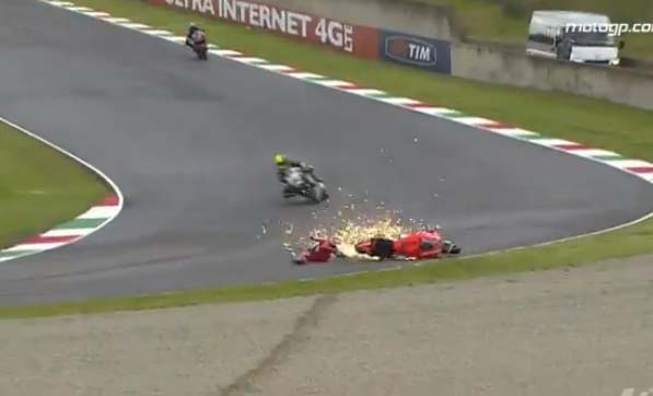 MotoGP Ιταλίας 2013: Όλες οι πτώσεις του αγώνα