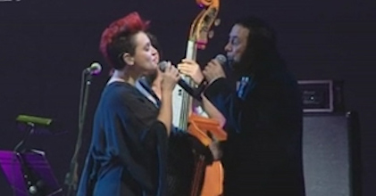 Ο Σταμάτης Κόκοτας και η Ελεωνόρα Ζουγανέλη στο Μέγαρο Μουσικής