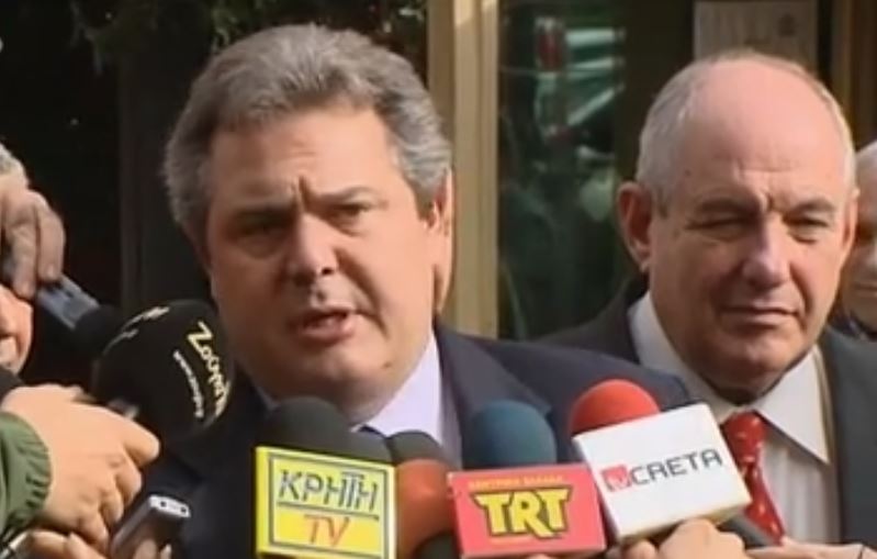 Καμμένος: Δεν μπορεί να υπάρξει συναινετική λύση πριν από τις εκλογές