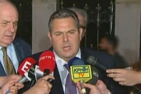 Καμμένος: Ο Πρωθυπουργός θα πάει στις Βρυξέλλες με μία κοινή γραμμή