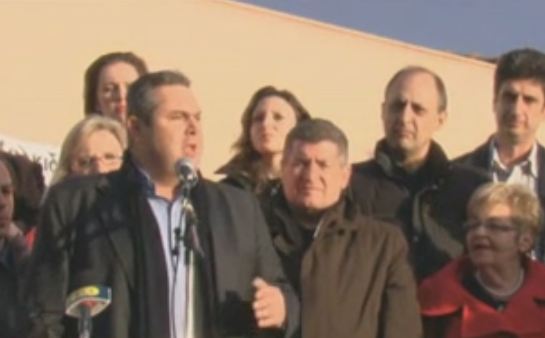 Π.Καμμένος: Αντιδημοκρατικές οι μέθοδοι απέναντι στην Ιερισσό