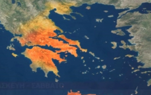 Συνεχίζεται ο καύσωνας στο μεγαλύτερο μέρος της Ελλάδας
