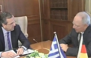 Οι αντιδράσεις των κομμάτων από την επίσκεψη Σόιμπλε στην Αθήνα