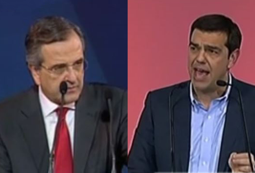 Προεκλογική κόντρα Σαμαρά – Τσίπρα