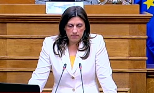 Κωνσταντοπούλου: Ζούμε σε καθεστώς στραγγαλισμού της Δημοκρατίας