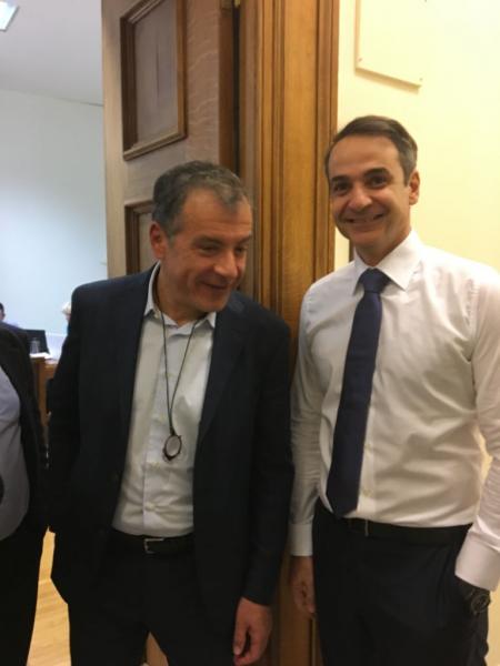 Τα χαμόγελα του Κυριάκου με τον Σταύρο