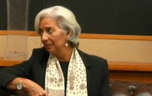 Αποδοκιμασίες φοιτητών κατά της Λαγκάρντ στο Αμστερνταμ