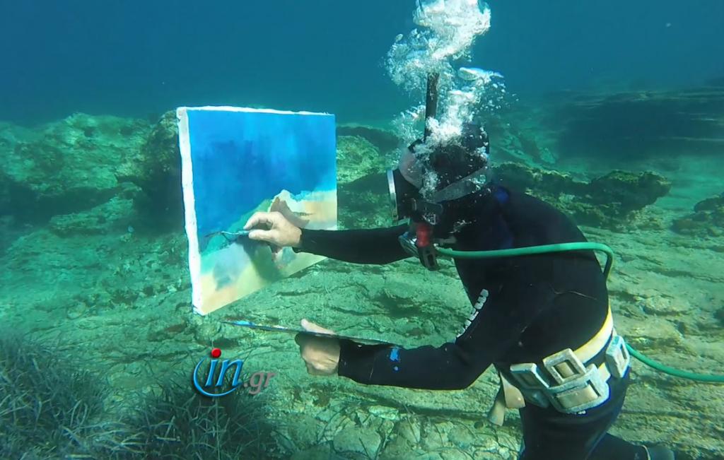 Γιάννης Μανιατάκος: 40 χρόνια ζωγραφίζει στο βυθό