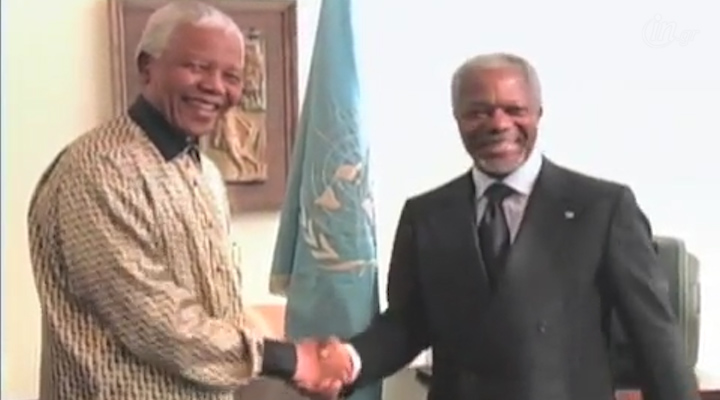 Ο Νέλσον Μαντέλα στα Ηνωμένα Έθνη