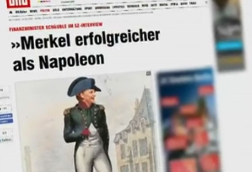 Σόιμπλε: Η Μέρκελ είναι είναι πιο επιτυχημένη από τον Ναπολέοντα