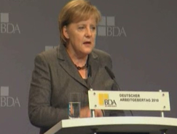 Ανήσυχη για το μέλλον του ευρώ εμφανίζεται η Άνγκελα Μέρκελ μετά την ιρλανδική κρίση