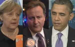 Τι λένε Μέρκελ-Κάμερον-Ομπάμα για την ευρωπαϊκή κρίση