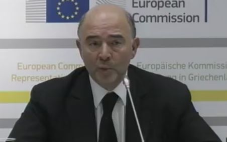 Μοσκοβισί: Δεν αμφισβητείται η θέση της Ελλάδας στην ευρωζώνη