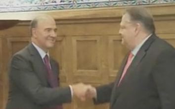 Μήνυμα στηριξης για «Ελλάδα μέσα στο ευρώ» από Πιερ Μοσχοβισί